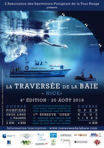 affiche et flyer traversée de la Baie